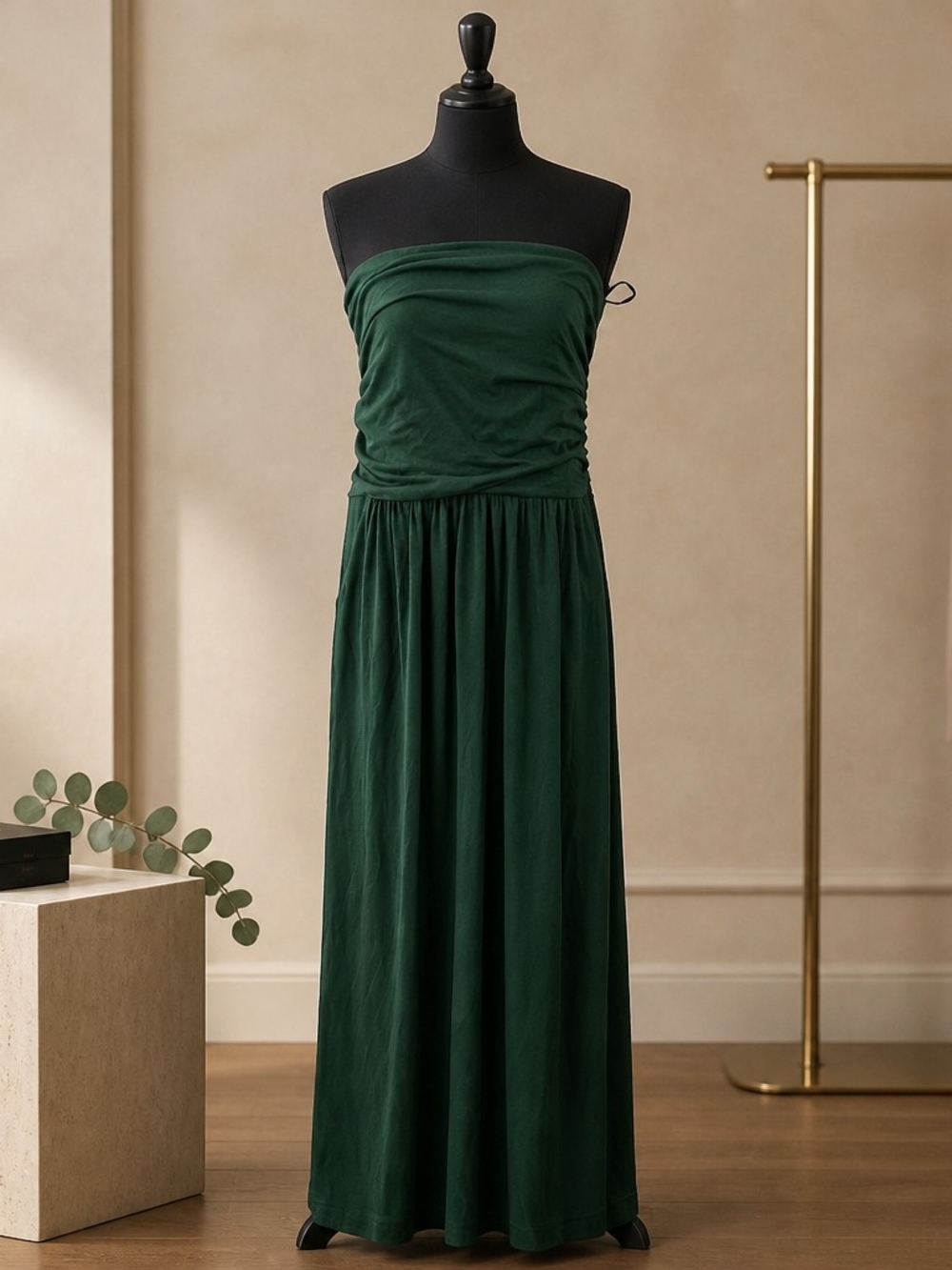 Grace Karin womens dress size L with Pockets Green